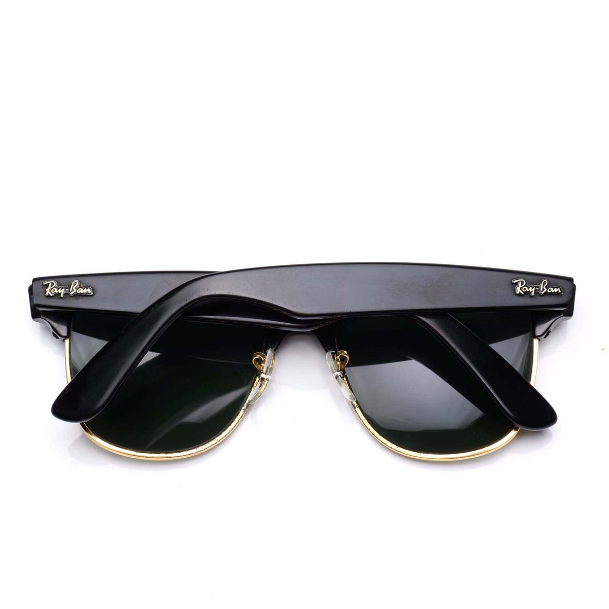 Vintage B&L RAY BAN Wayfarer Max G15 Ebony-Gold Sunglasses