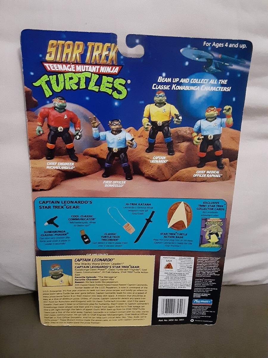 タートルズ　スタートレック　Captain Leonardo TMNT Captain Leonardo Star Trek Action Figure Playmates