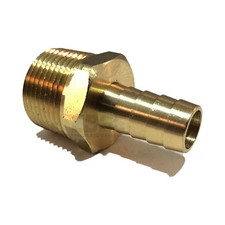 1/2 HOSE BARB X 3/4 MALE NPT Brass Pipe Fitting NPT Thread Gas Fuel Water Air