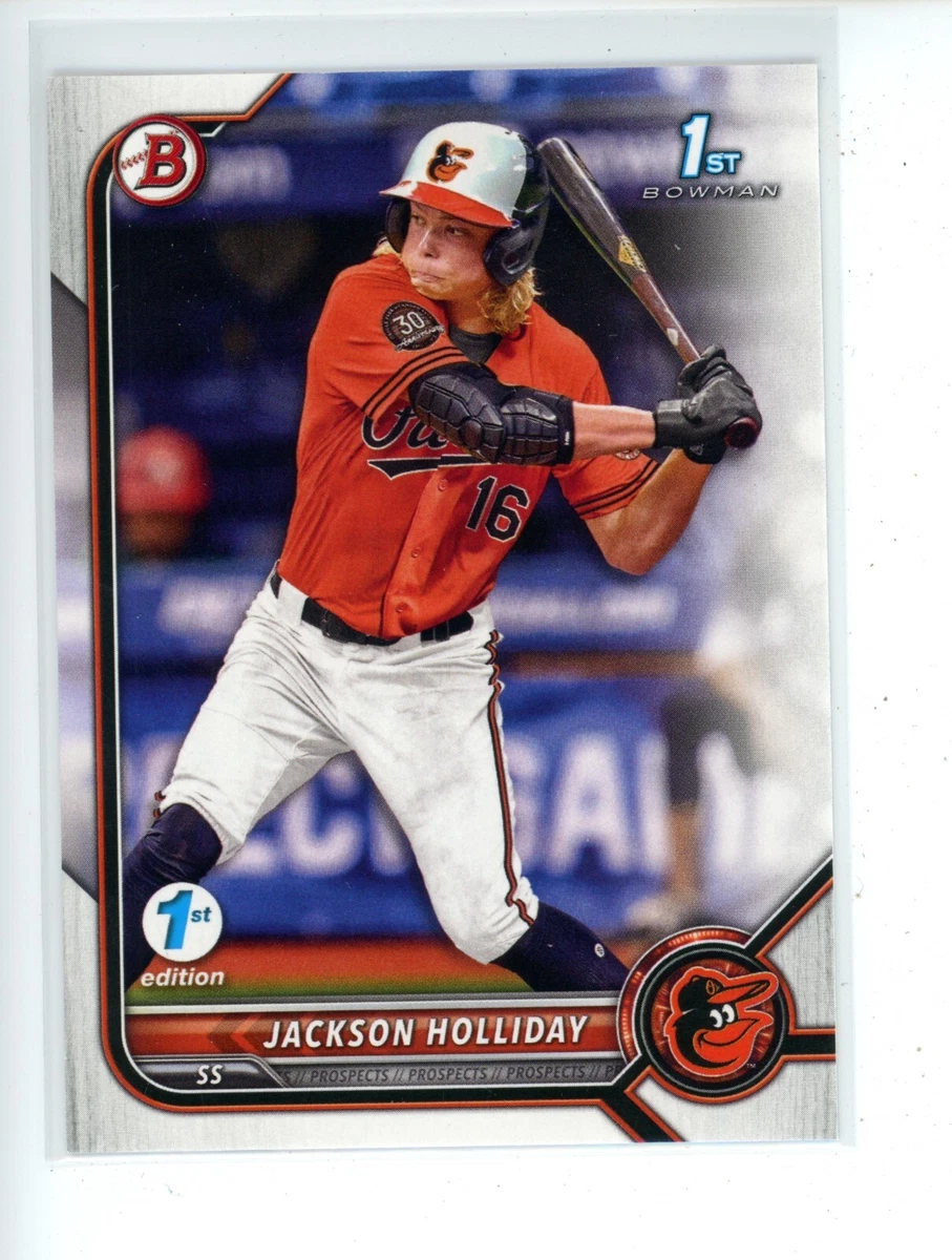 2022 Bowman Draft 1st Edition JACKSON HOLLIDAY #BD-168 1st Bowman Orioles A1
