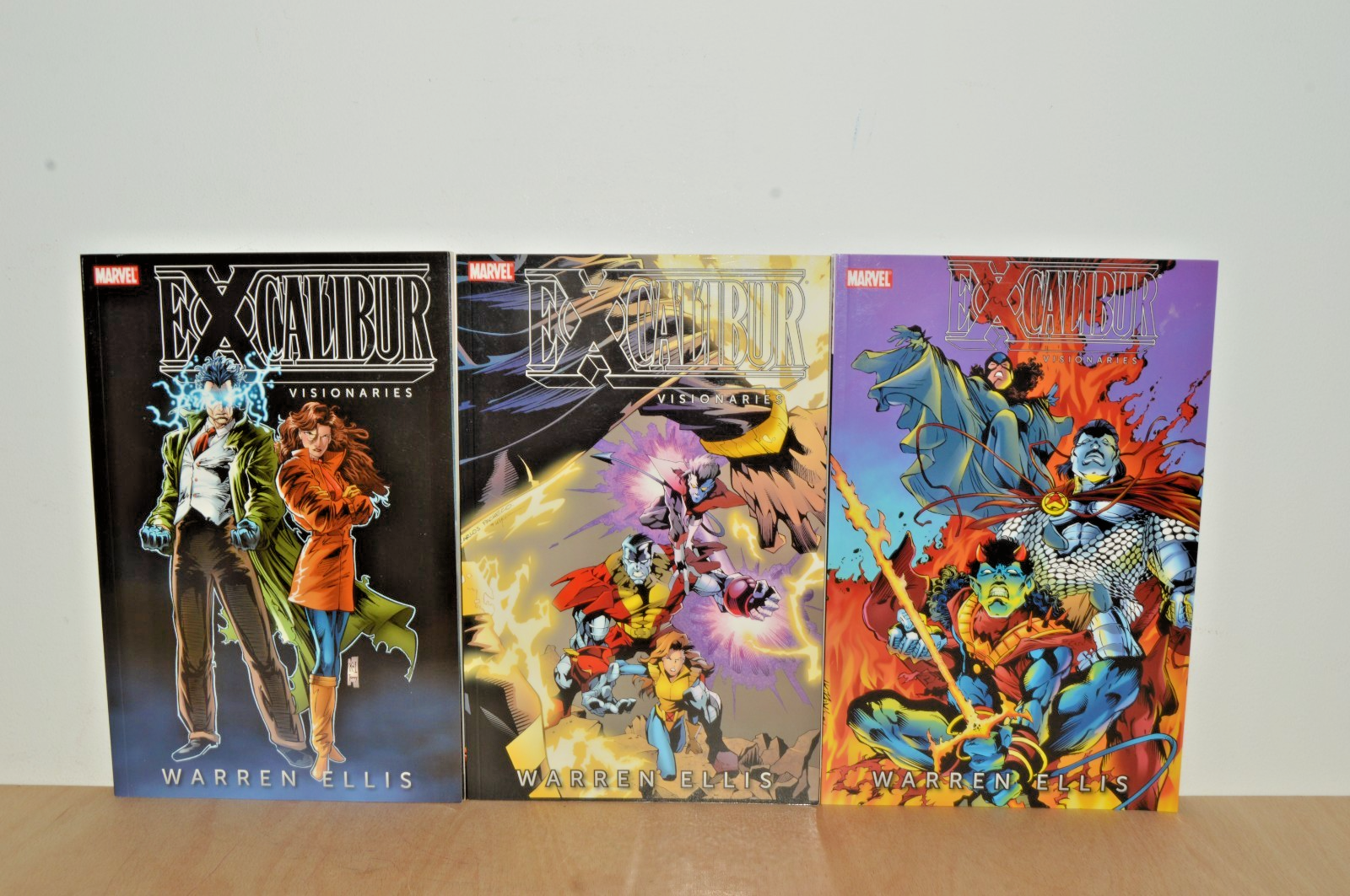 Marvel: Excalibur Visionaries Vol 1 2 3 Warren Ellis - TPB (#G1) 1st Printing