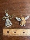 ANGEL PINS - ANGEL collectors - variety of gold, silver-colored, EC. Free Ship. — photo 2