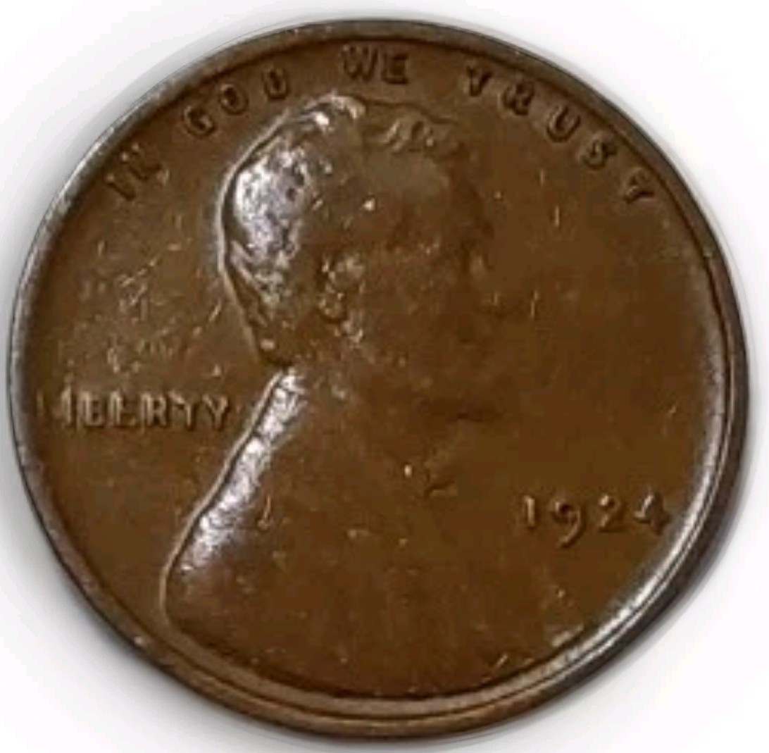 1924 Lincoln Wheat Glossy Brown High Grade AU/BU Cent-Nice Eye Appeal KM#132