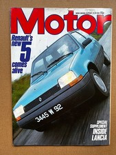 RENAULT 5 MOTOR MAGAZINE SEPTEMBER 29 1984 - Reault 5 cover and featire/ test +