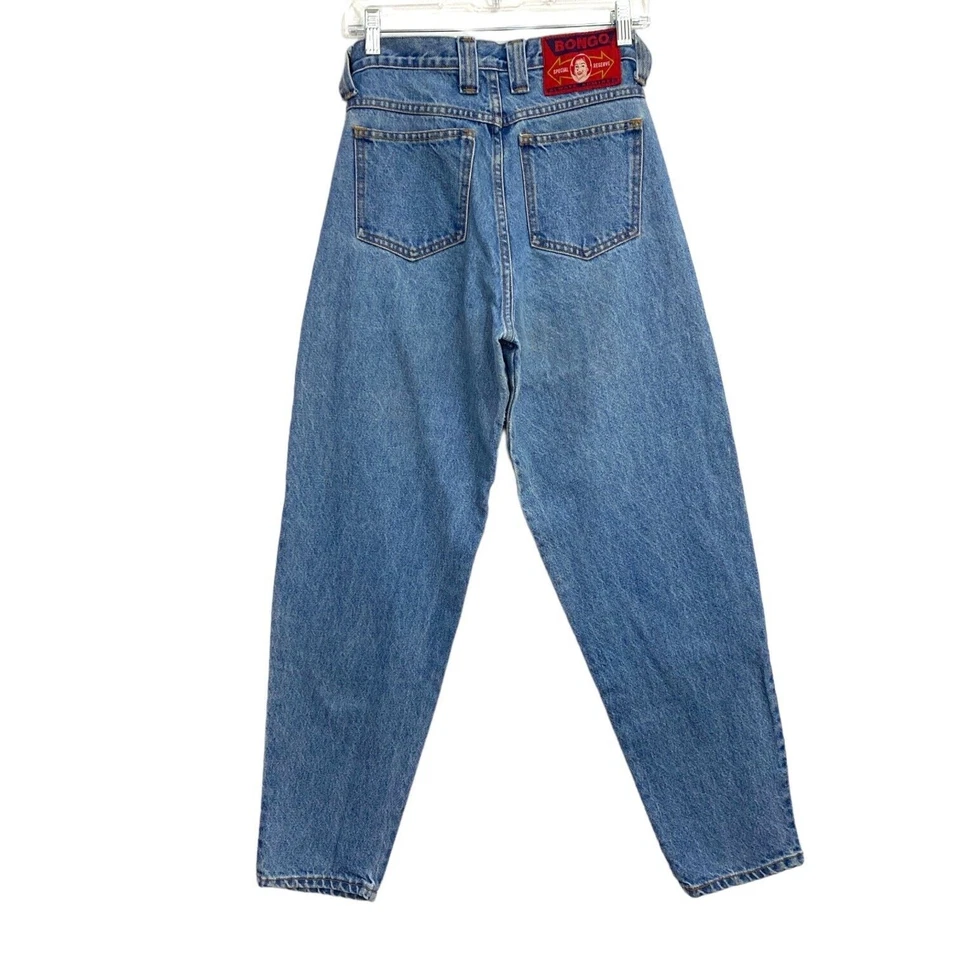 Jeans BONGO Etiqueta Reserva Especial Juniors Talla 5 Azul Denim Cónico De Colección Años 90 Foto 2 de 4