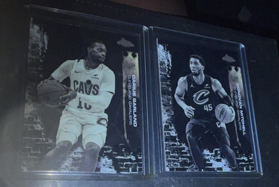 Darius Garland Donovan Mitchell Cactus Jack 2 card Lot