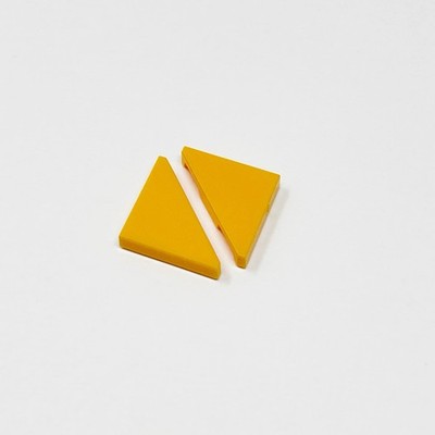 35787 LEGO Parts Tile Modified 2x2 Triangular BRIGHT LIGHT ORANGE (2)