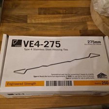 VISTA VE4-275 Type 4 S/Steel Housing Cavity Wall Ties 275mm! Cavity 126-150mm