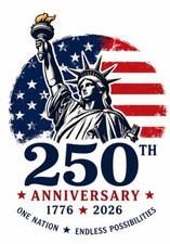 STICKER BUY 2, GET 1 FREE 250th America Statue of Liberty USA patriotic