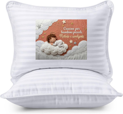 Utopia Bedding Kinderkissen 33 x 45 cm, 2er Set Kinderkissen, Tes