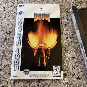 Sega Saturn Doom Video Game 1995 Complete In Box Great Condition