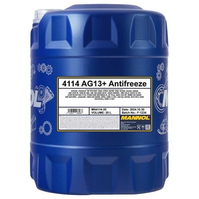Frostschutz Kühlerfrostschutz Konzentrat MANNOL AG13+ -40°C 20 Liter gelb