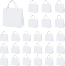25 Pcs Insulated Take Away Bags Bulk 6 x 9.5 x 10 Inch One Size, White 