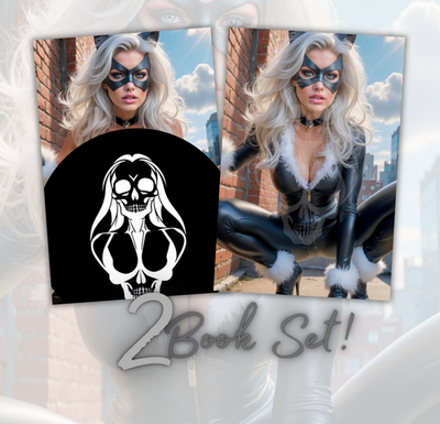 #ad Black Cat #x27;E#x27; DOUBLE SIDED 2 BOOK SET Nude Nice Deviant Nation Lt 100 w CoA $69.99