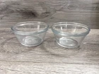 Anchor Hocking Glass Custard Cups Ramekins Set of 2 Vintage 4”
