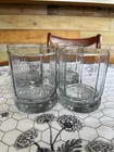 Vintage Essex Anchor Hocking Clear Double Old Fashioned Rocks Glasses Set 4