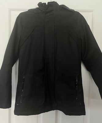 Urban Republic Boys Youth Parka Jacket SZ 14/16 Black Hooded All Weather Pockets