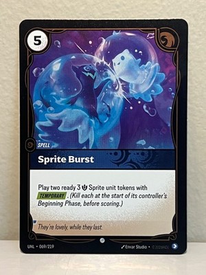 Sprite Burst 069/219 Common Unleashed Riftbound Foil Near Mint