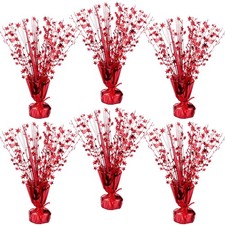 6 Pcs Metallic Foil Spray Centerpiece Party Star Fall Table Decoration Valent...