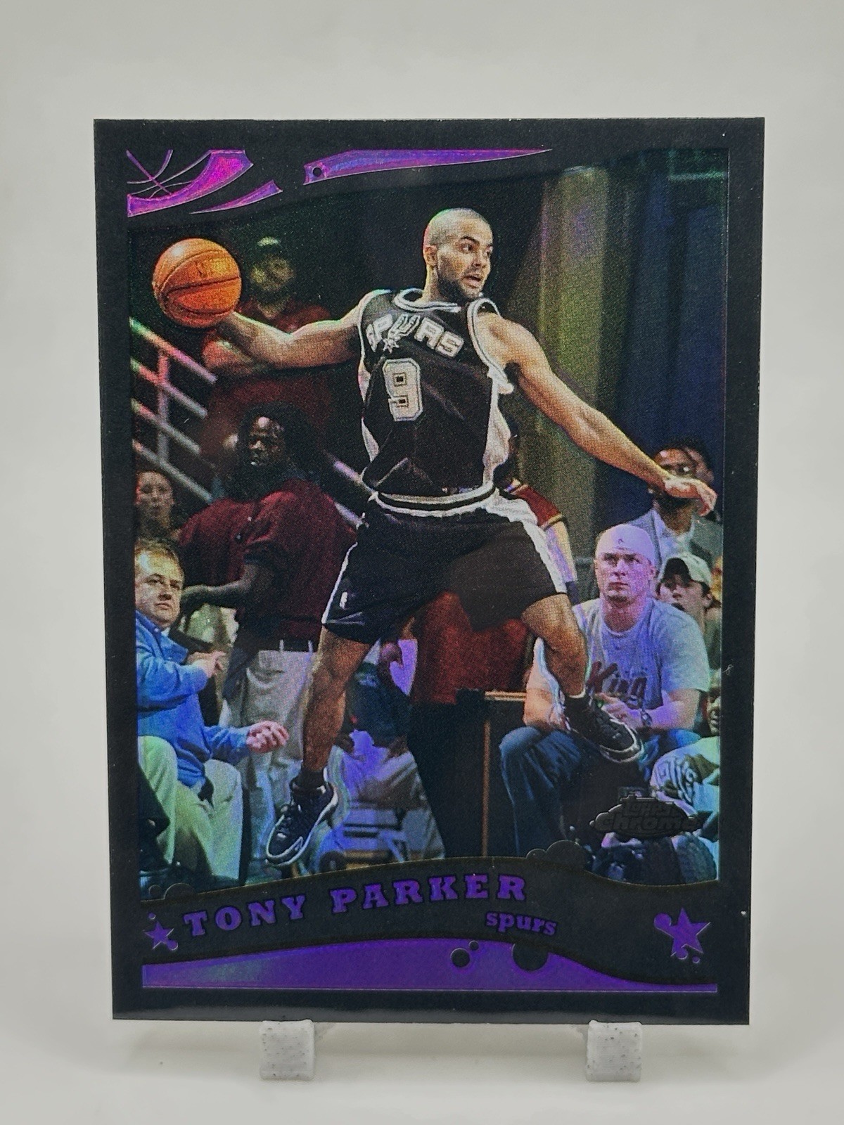 TONY PARKER 2005-06 Topps Chrome BLACK REFRACTOR /399 🔥SAN ANTONIO SPURS🔥