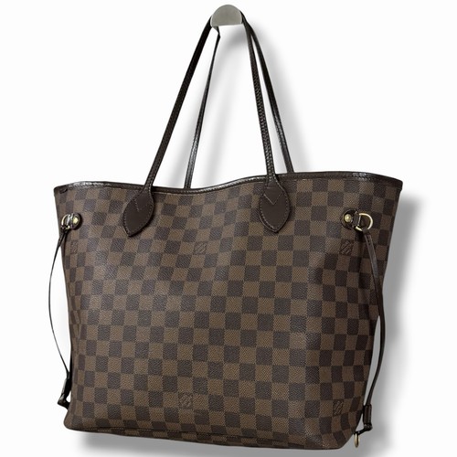 Louis Vuitton Neverfull Damier Ebene Tote Bag MM N51105 Brown Canvas Vintage