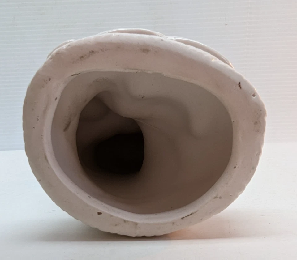 Hermosa estatuilla china de porcelana blanca brillante de horno De Hua Kwan-yin de 6 pulgadas Foto 3 de 4