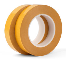 Double Sided Woodworking Tape 1 Inch x 75 Feet 2-Pack , Residue-Free, Removable