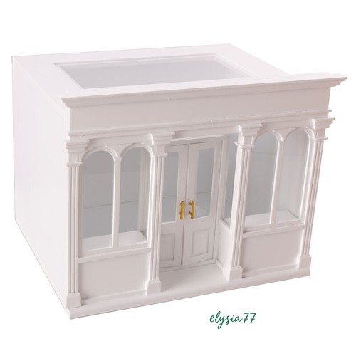Caja Casa de Muñecas Miniatura 1:12 Casa Madera Habitación Europea Caja Habitación Vacía Expositor - Imagen 9 de 13