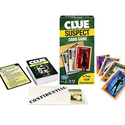 Winning Moves Clue Suspect Card Game for 2 to 4 Players Ages Eight Years and Up
