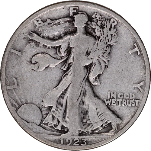 1923-S 50c Walking Liberty Half Dollar ~ VG