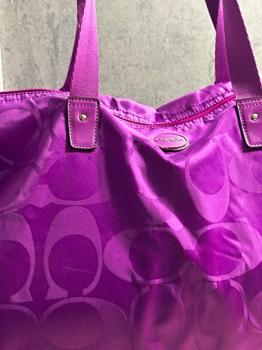 バッグ COACH Horsebit Leather Tote Bag Purple 25+ Coach Tote Purple Bags & Handbags for Women for sale | Updated