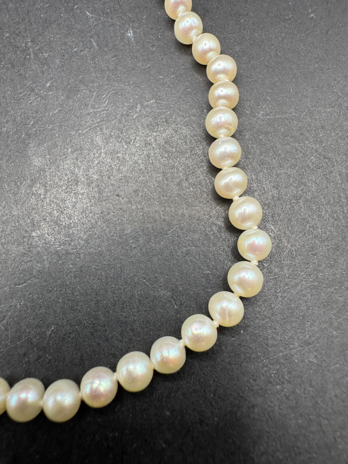 PJS 14K Solid Yellow Gold Clasp Knotted Fresh Wat… - image 3