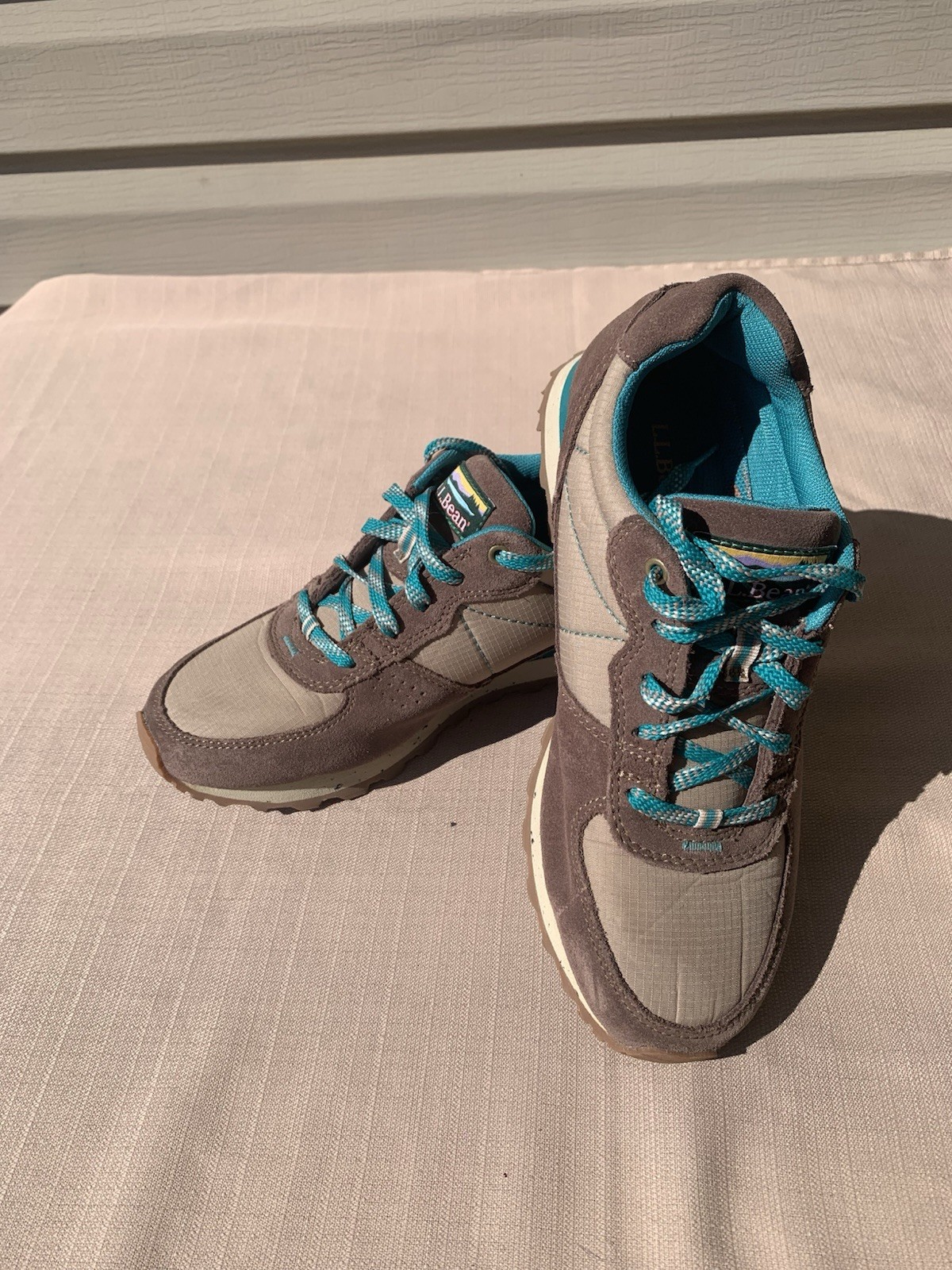 Women’s Size  8 LL Bean Katahdin Brown Athletic Hiking Low Top Sneaker.