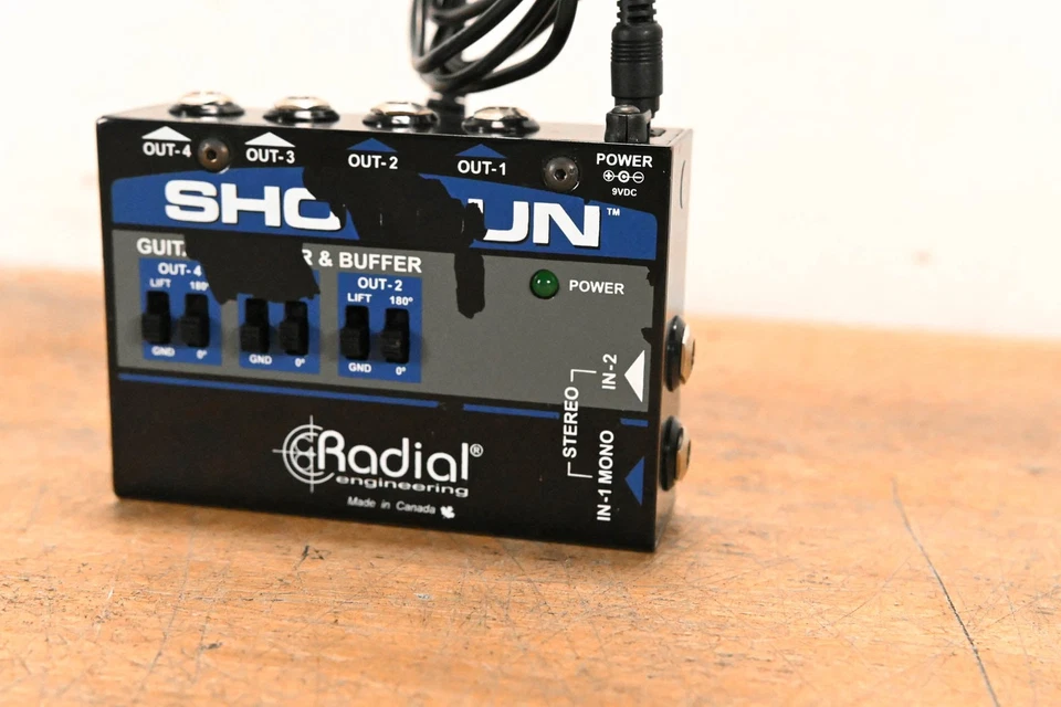 Controlador amplificador de guitarra de 4 canales Radial Engineering SHOTGUN CG01RLH Foto 2 de 4