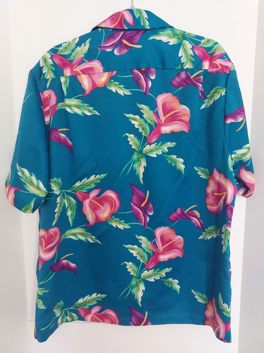 Hilo Hattie’s Hawaii Aloha Shirt Men XL Tropical Floral Beach Resort Island USA View 5