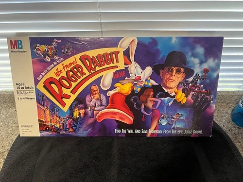 RARE Vintage Who Framed Roger Rabbit Board Game 1987 Edition Milton Bradley