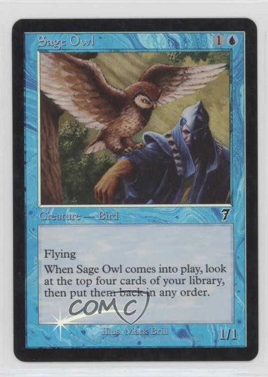 Sage Owl Foil Magic: 7th Edition #96 2001