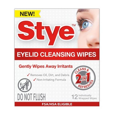 Cleansing Eyelid Wipes   Individually Wrapped Face Wipes Gently Remove Oil, D...