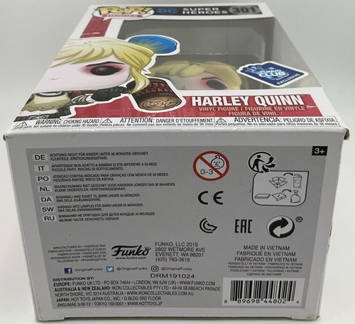 Funko Pop! Heroes: Harley Quinn #301 (exclusivo de Funko Club GameStop - Imagen 7 de 8
