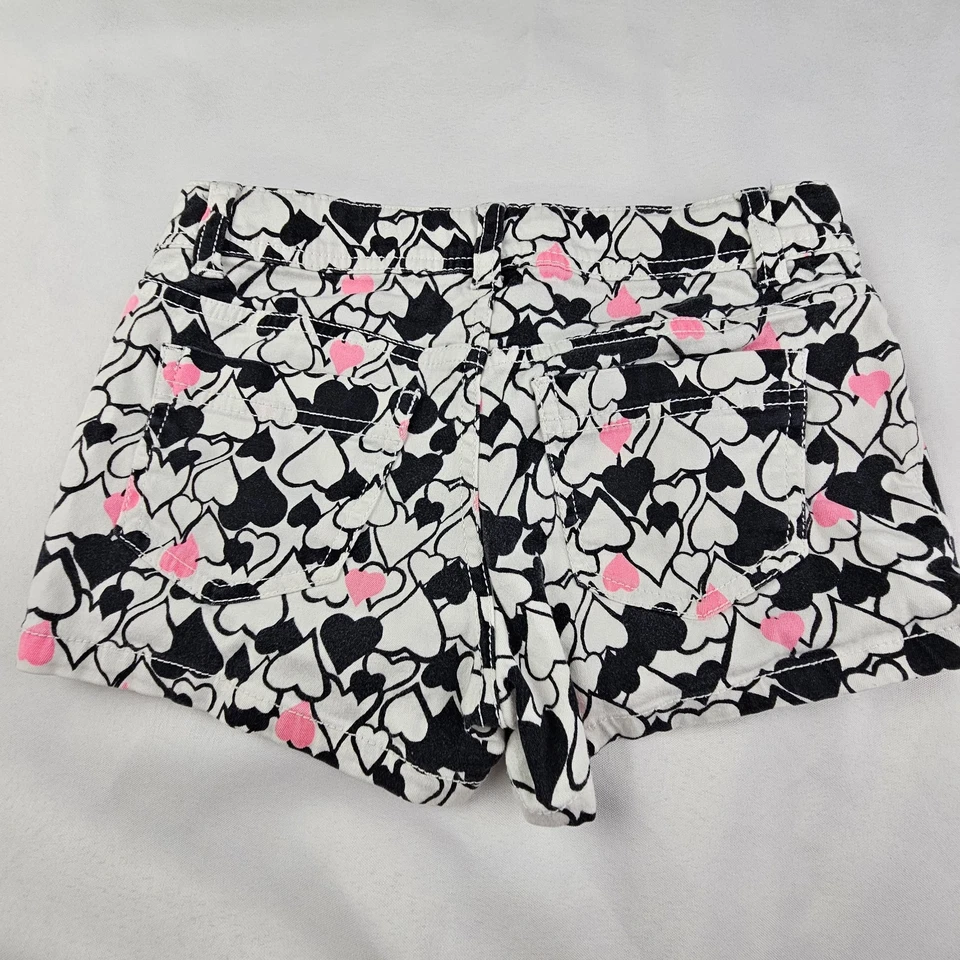 Total Girl Shorts 2 Pairs Little Girls 10 Reg Adjustable Waist Pink  Black Pink - Image 4 of 4