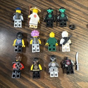 Lego Ninjago Movie Minifigure Lot of 12 Mike Master Woo Lloyd Cole Puffer Nya