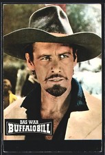Cartolina attore Gordon Scott nel ruolo di Buffalo Bill 