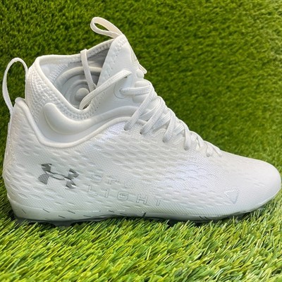 Under Armour Spotlight Lux MC 2.0 Mens Size 8.5 White Running Football Cleats