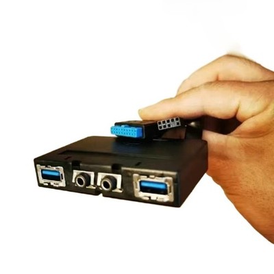 Genuine Lenovo Front I/O USB 3.0 Audio Panel Board with cables 5C10U58241