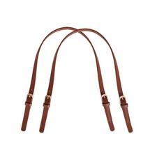 2Pcs Leather Replacement Handles Shoulder Straps with Adjustable Buckle, PU P