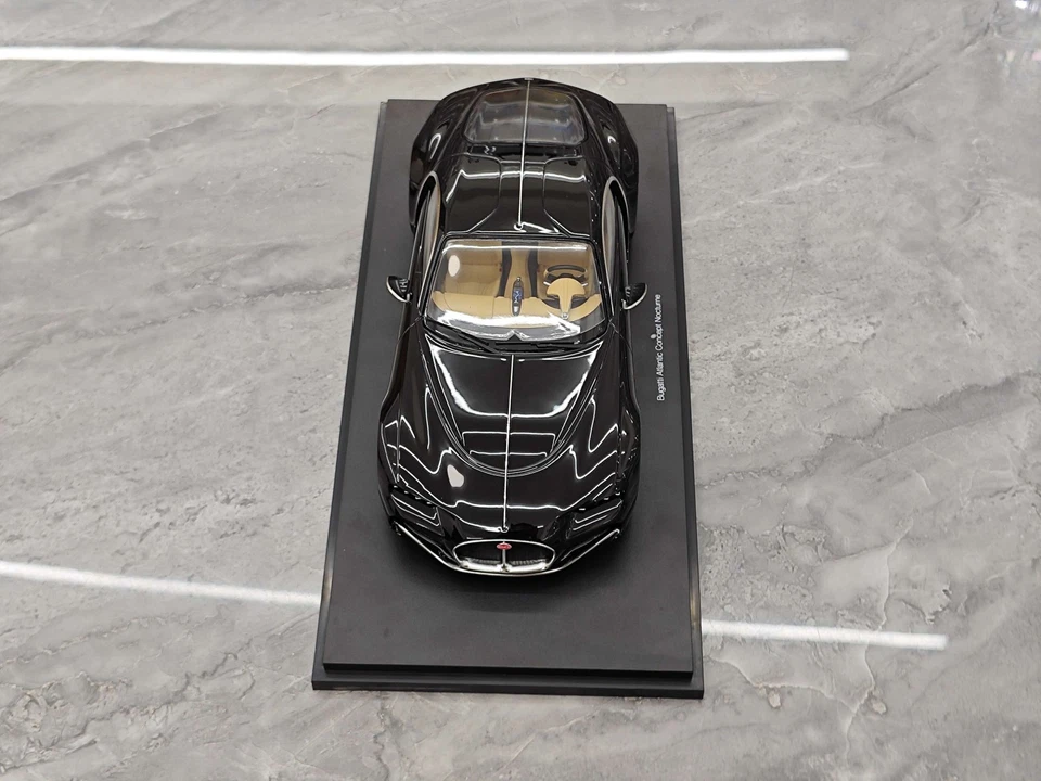 Topspeed 1:18 Bugatti Atlantic Black Resin Limited Edition Car Model - Image 3 of 4