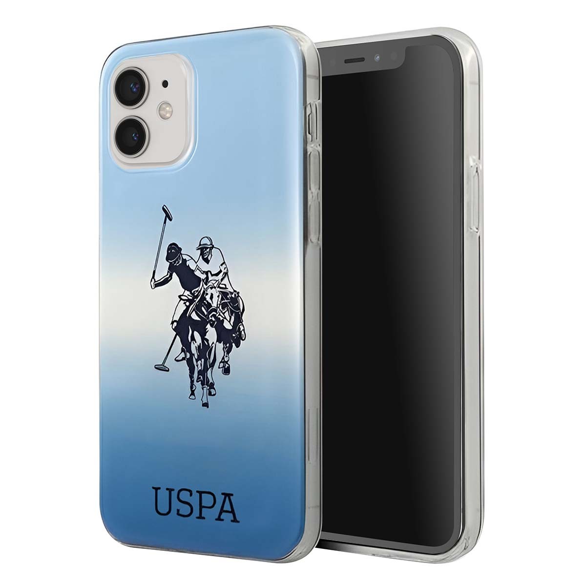 Coque iPhone 12 Mini U.S. Polo Protection Légère Gradient Bleu - 2