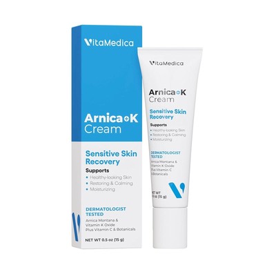 NEW VitaMedica Arnica+K Cream Restores Healthy Looking Skin Recovery 0.5 oz/15g