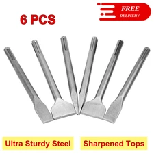 6 Pcs SDS Max Bits Chisel Set Hammer Drill Chisel Set 3/4 Inch Masonry Concrete