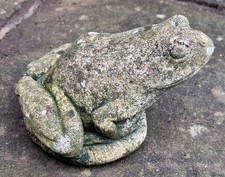 Vintage Stone Frog / Toad Garden Ornament